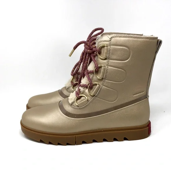 SOREL Joan of Arctic Next Lite Lux Waterproof Genuine Shearling Trim Boot, Sz 9